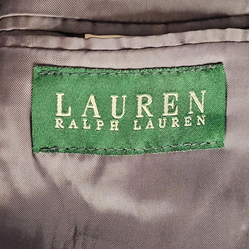 Lauren Ralph Lauren Houndstooth Sport Coat Blazer Mens Size 44R 2 Button EUC‎